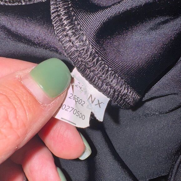 Spanx faux leather leggings black size xs tall - Picture 13 of 15